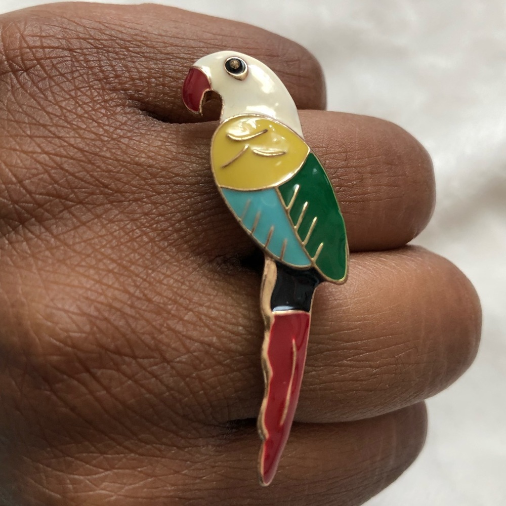 Parrot Double Finger Ring
